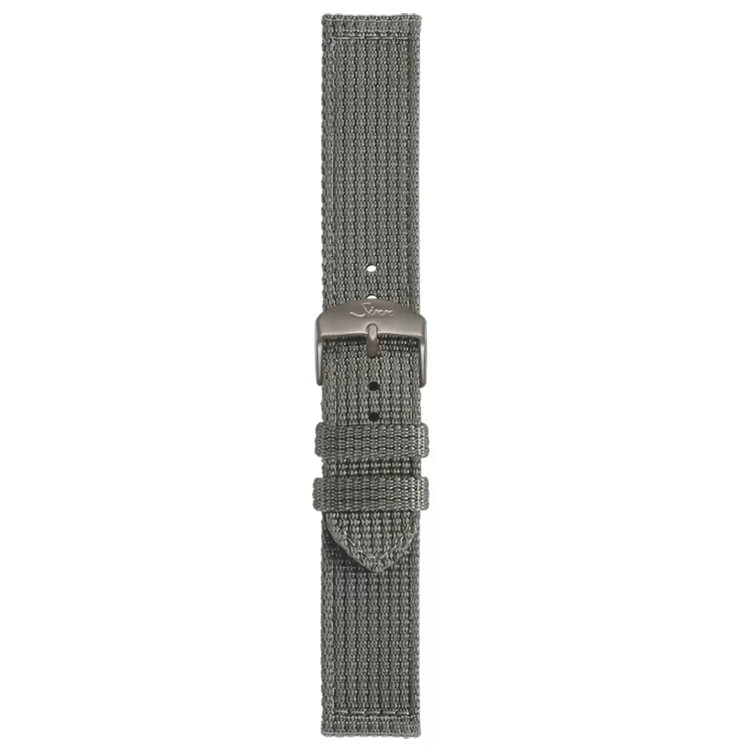 Watch band for Sinn textile, olive grey, 22mm