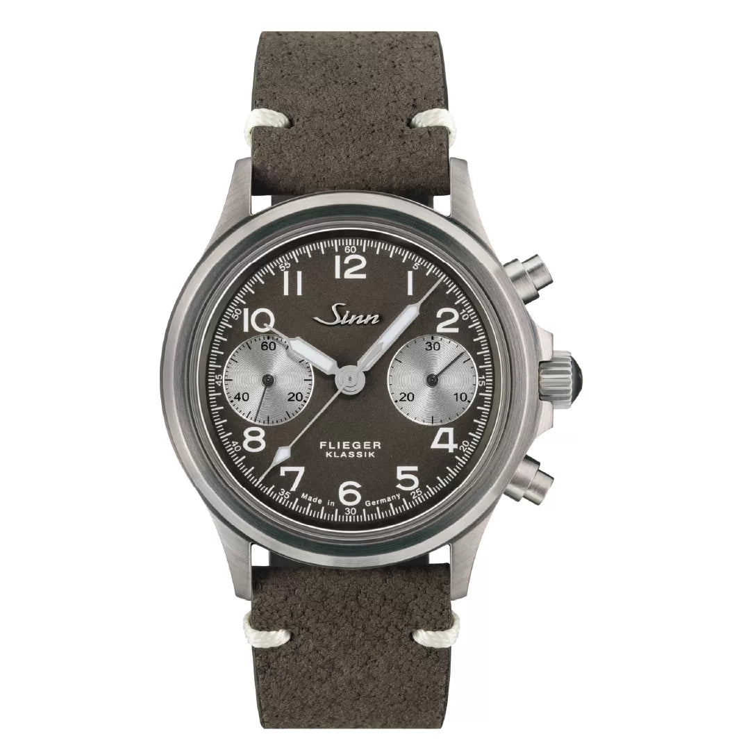 Buy Sinn 356 Pilot Classic Anniversary Automatic Watch - 38.5mm Stainless Steel Case with Brown/Grey Dial