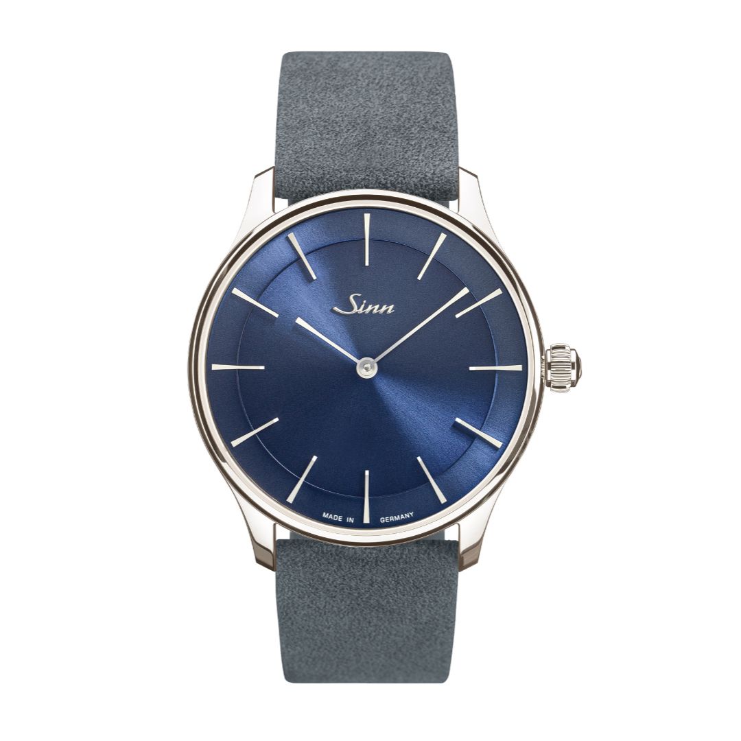 SINN 1739 Ag B Watch - 39mm Stainless Steel Case and Blue Dial