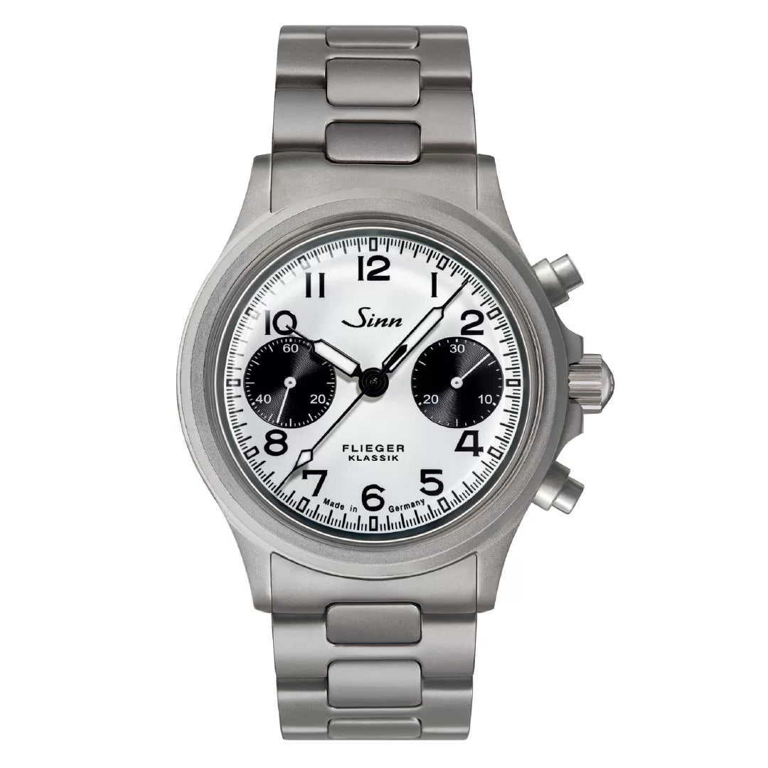 Buy Sinn 356 Pilot Classic W Automatic Watch - 38.5mm Stainless Steel Case with White Dial