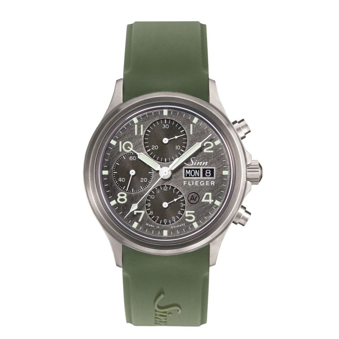 Sinn 358 SA Pilot DS Watch | Silicon Strap | Black Silicon Strap | Packaging - Box and Warranty Papers Included - Shop Now