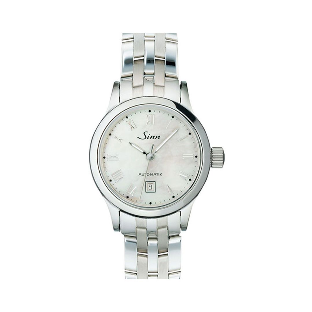 Sinn 456 ST White Pearl Watch Display Caseback - High Grade Swiss Movement - Buy Today