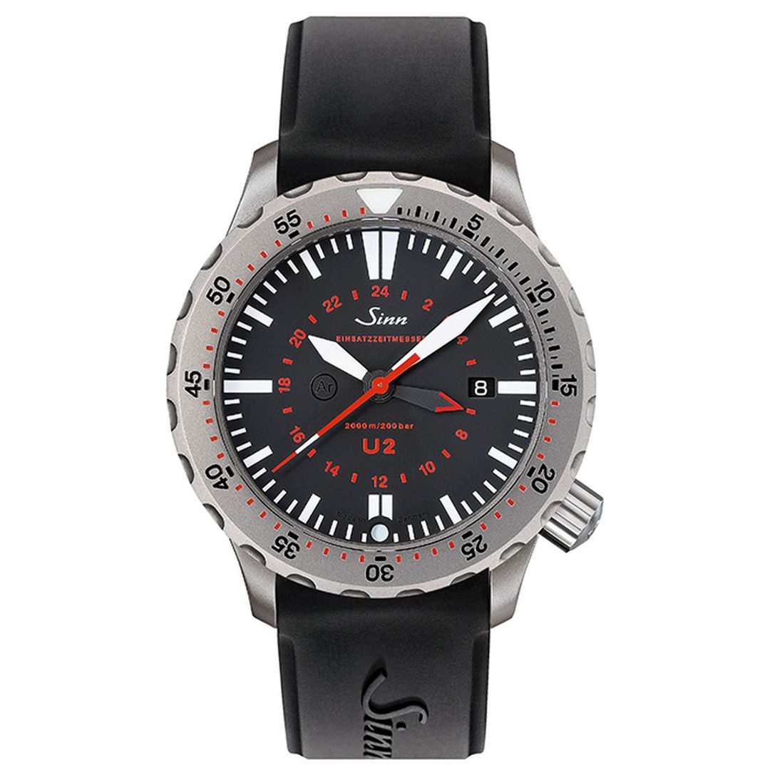 Order SINN U2 (EZM5) Watch, UTC/GMT function, date function, professional chronograph, luxury watch.