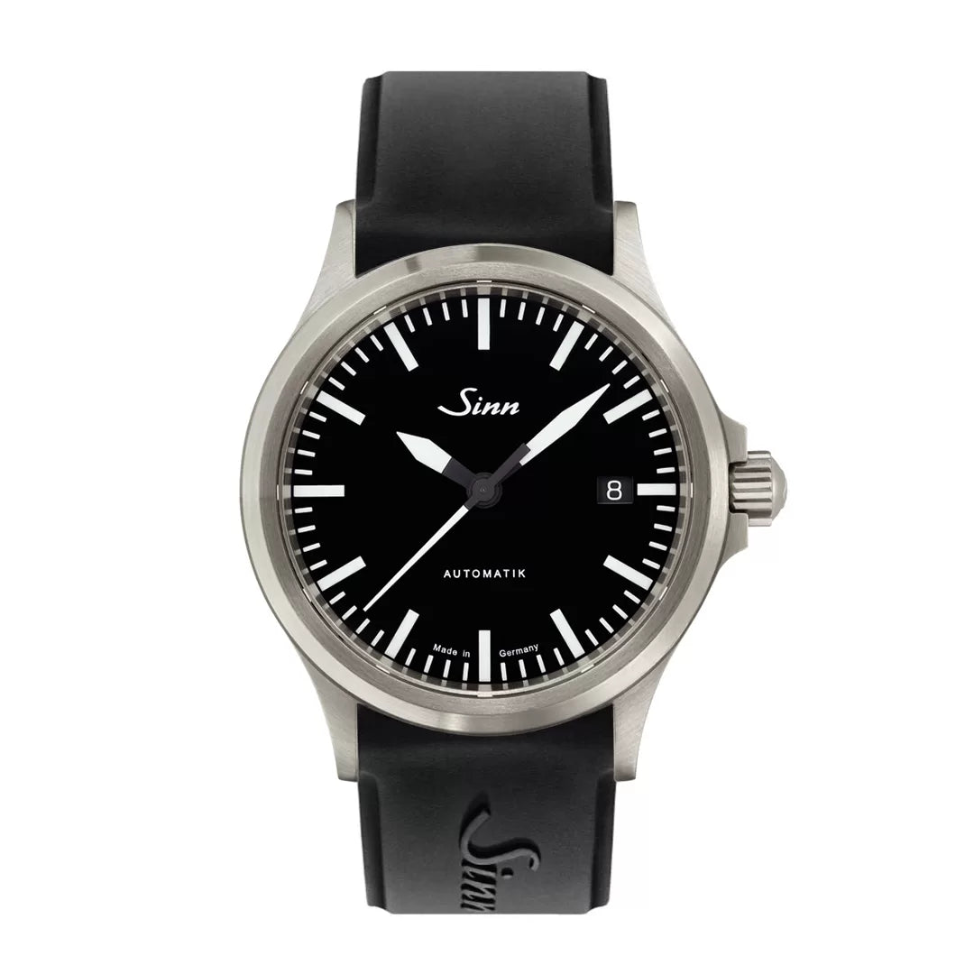 Buy Sinn 556 I Watch, perfect gift, full factory warranty, luxury timepiece | silicon Strap | black | black silicon strap