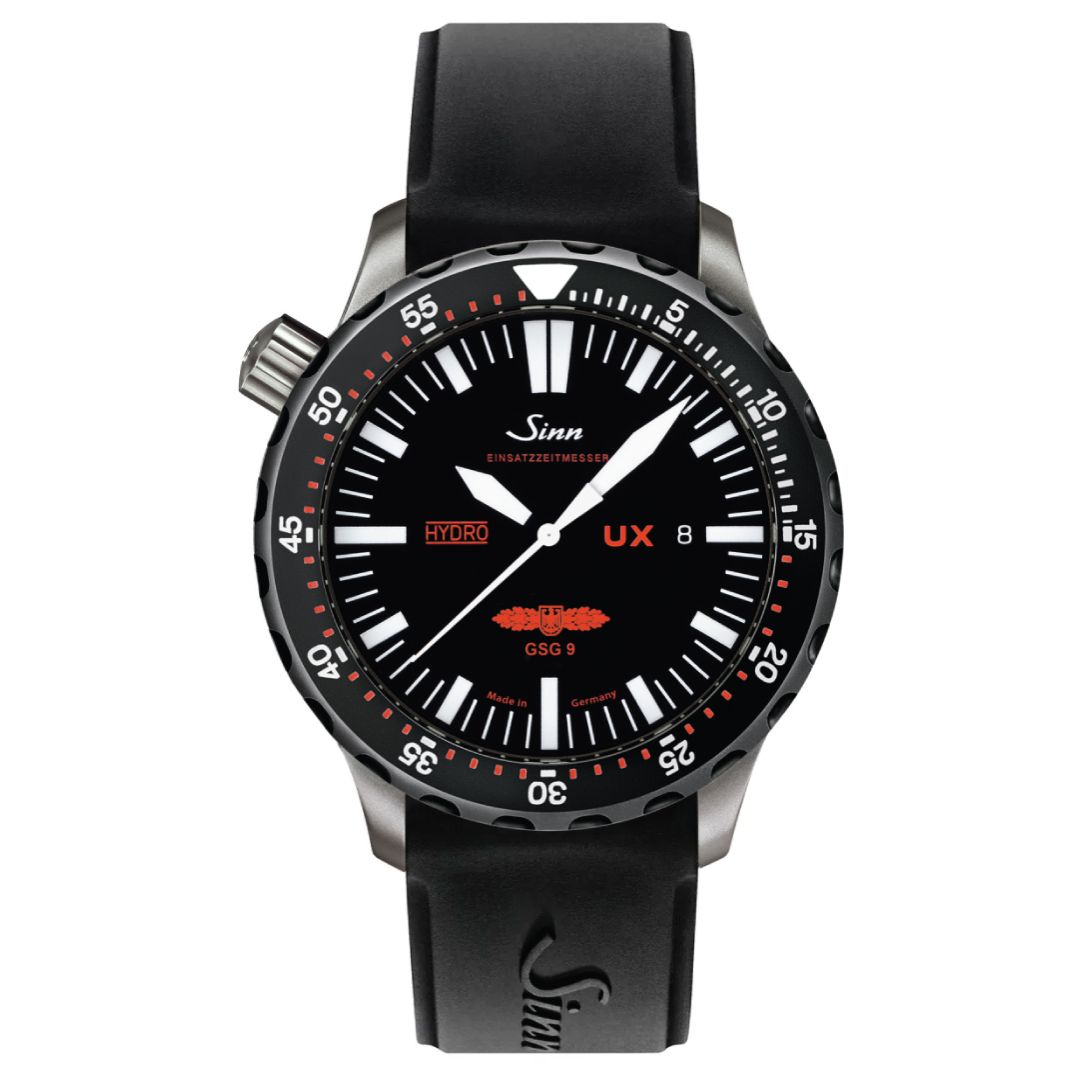 Secure Your Sinn UX SDR GSG 9 – 22mm Lug Width for Tactical Straps | heavy-duty straps | silicon strap | black