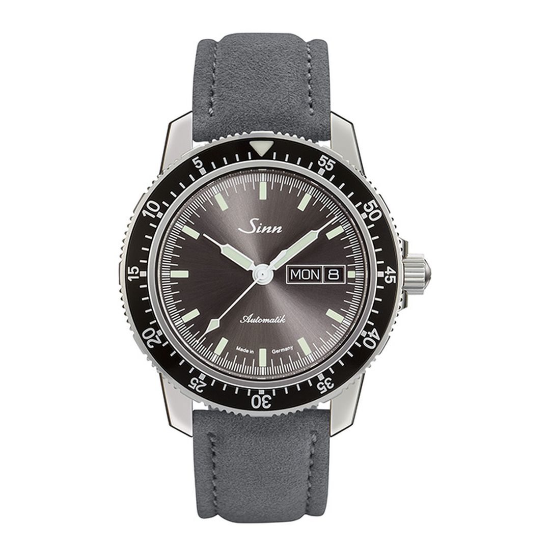 Buy Sinn 104 St Sa I A Watch – 41mm Stainless Steel Grey Dial Design | Pilot watch, grey dial watch, stainless steel timepiece.