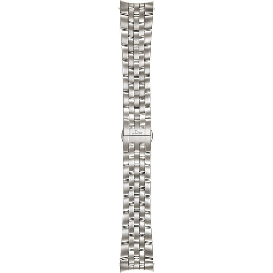 Watch band for Sinn stainless steel band, fine link, satinised, 20mm (356, 556)