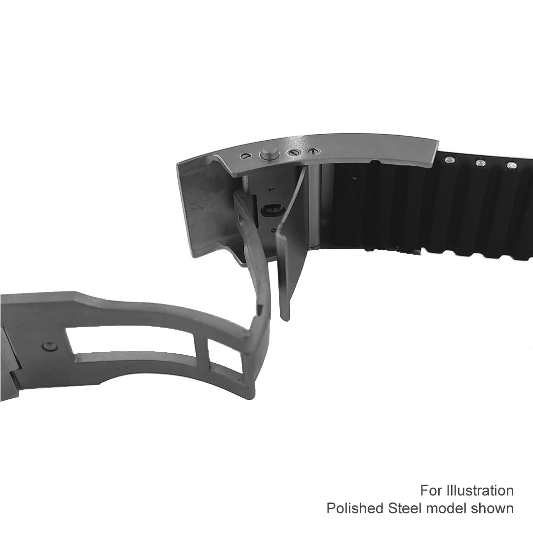 Sinn Long Deployment Clasp 22mm – Tegiment steel satinised finish