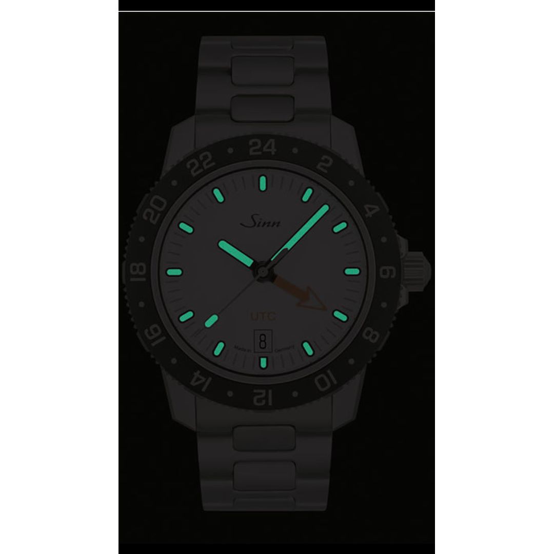 Sinn 105 ST SA W UTC Watch Luminous Features - Nighttime Visibility