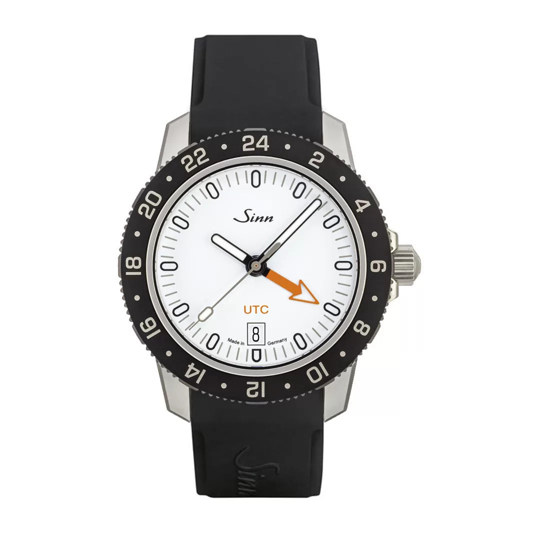 Buy Sinn 105 ST SA W UTC Automatic Watch - 41mm Stainless Steel Case with White Dial