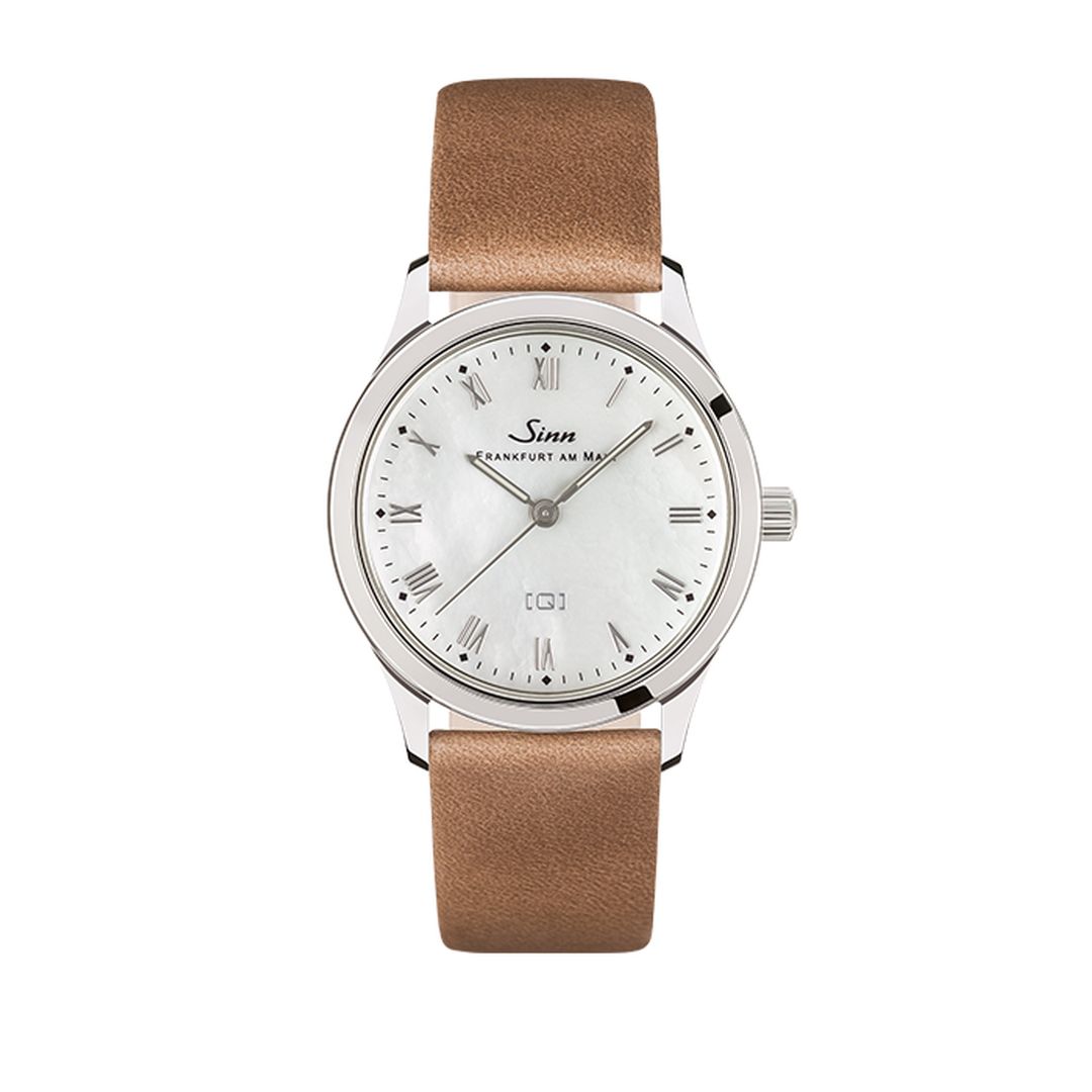 Sinn 434 ST Mother-of-Pearl W Watch Close-Up of Roman Numerals - Clear and Readable