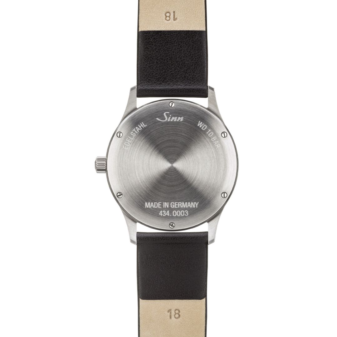 Sinn 434 TW68 WG B Watch Display Caseback - Closed Caseback Design - Buy Today