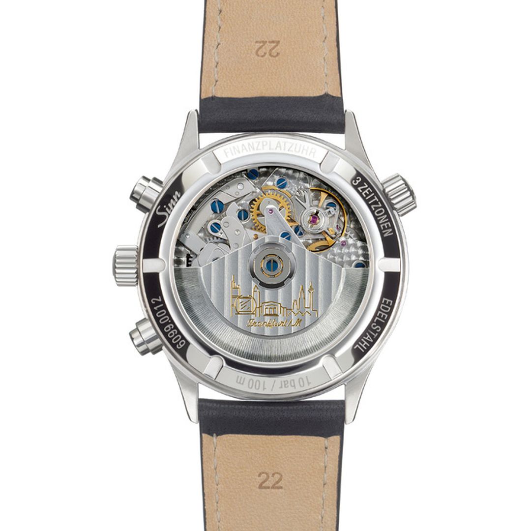 SINN 6099 chronograph with stainless steel case and automatic movement | Back View | Buy now