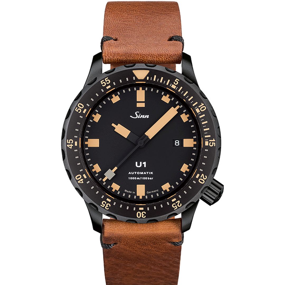 Secure Sinn U1 SE Watch – Scratch-Proof Sapphire Crystal | unbreakable clarity, dive-ready | golden