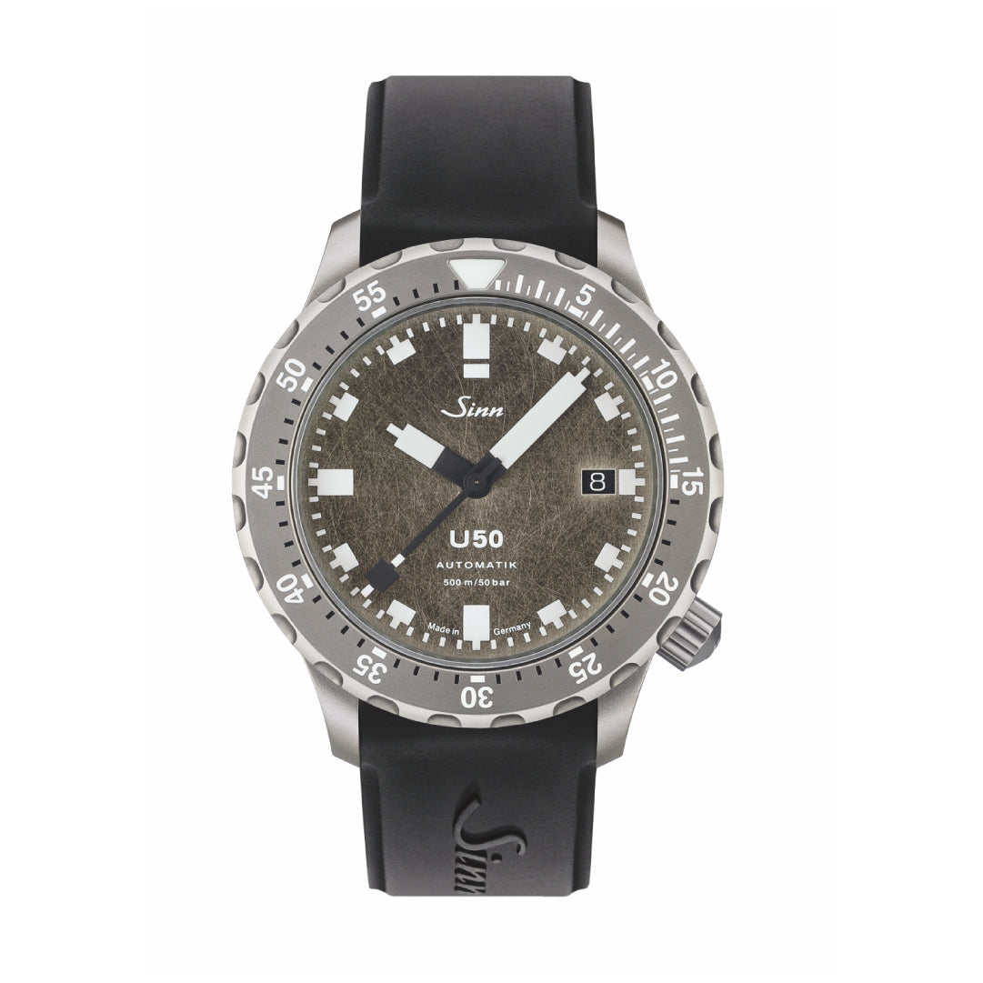 SIN U50 DS  Limited Edition |
 silicon band | black silicon strap | swiss automatik chronograph