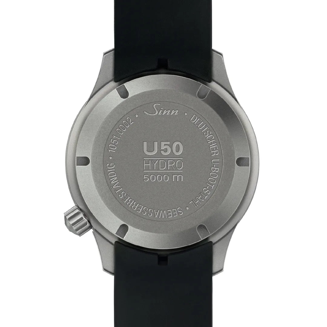 U50 HYDRO Watch – Closed Caseback for Maximum Pressure Resistance | 5000m waterproof engineering, saturation diving.