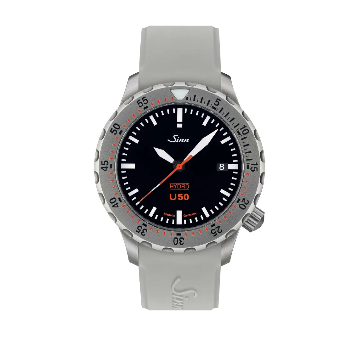  Professional dive watch, Tegimented bezel, extreme water resistance |white silicon band - high hydro technology  | hardened tegiment case