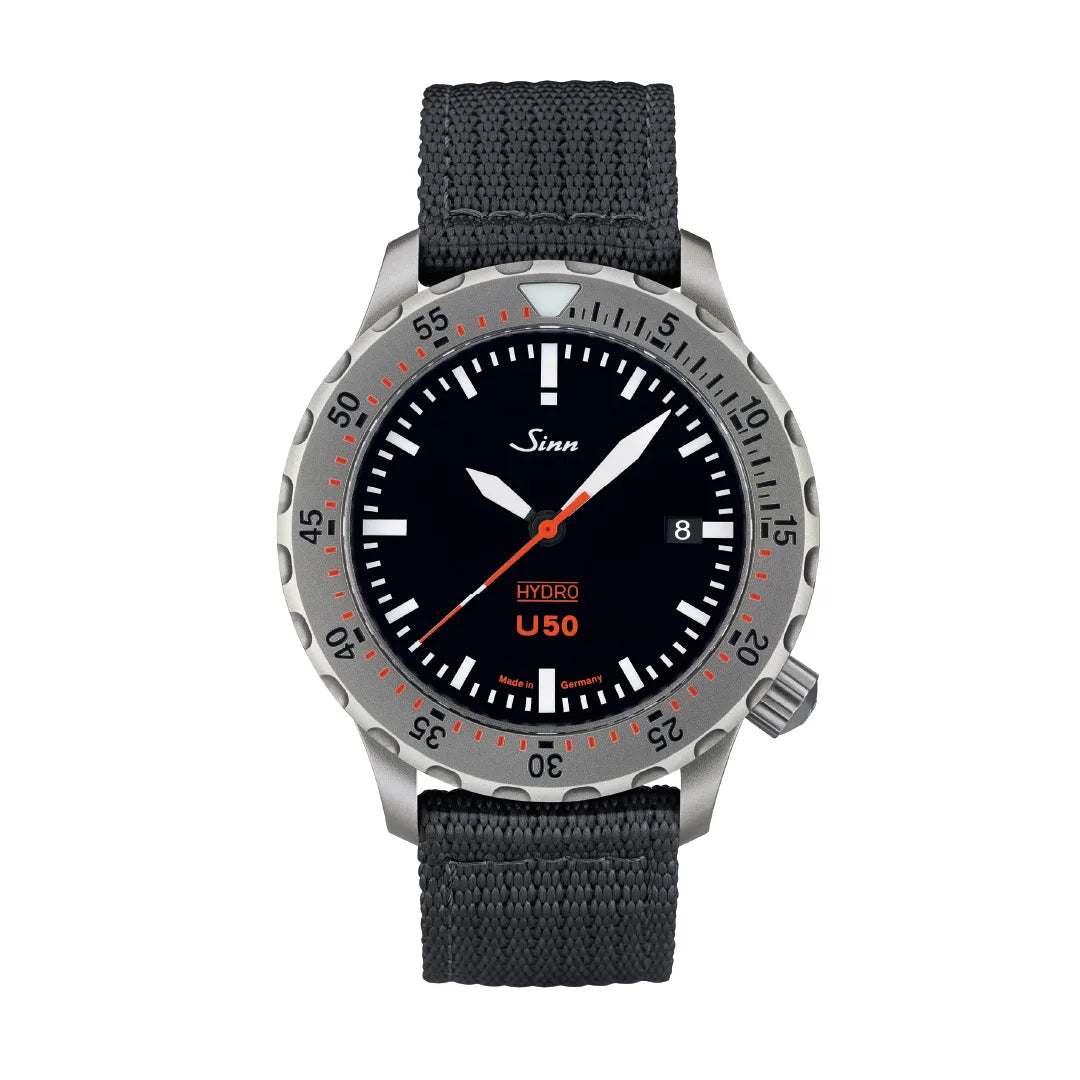 Buy Sinn U50 HYDRO Watch – 41mm Stainless Steel Case & Tegimented Bezel | Professional dive watch, Tegimented bezel, extreme water resistance.