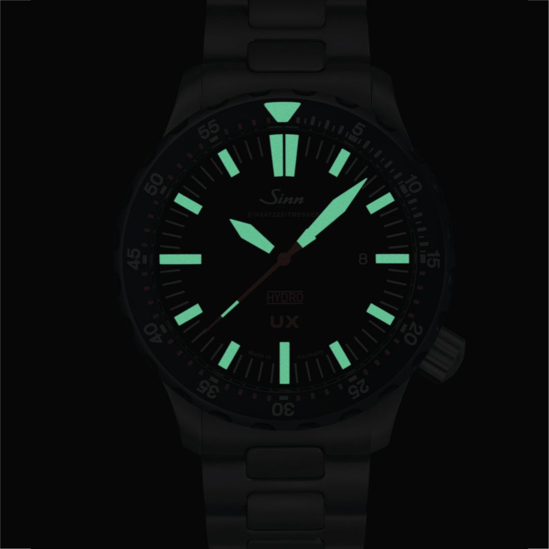 Buy Now – Sinn UX SDR Black Dial with Luminous Indices | low-light visibility, tactical dial.
