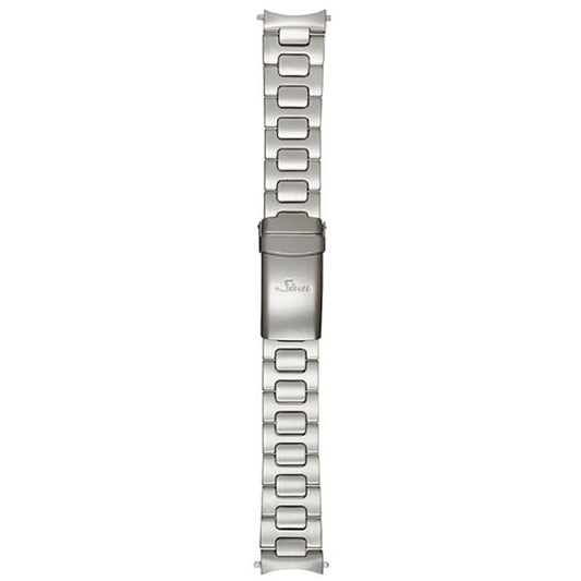 Watch band for Sinn stainless steel band, two-link, pearl blasted, 22mm (U1, U2, UX, 240 St, EZM13)