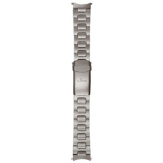 Watch band for Sinn stainless steel band, two-link, Tegiment, pearl blasted, 20mm (856, U50 Tegi)