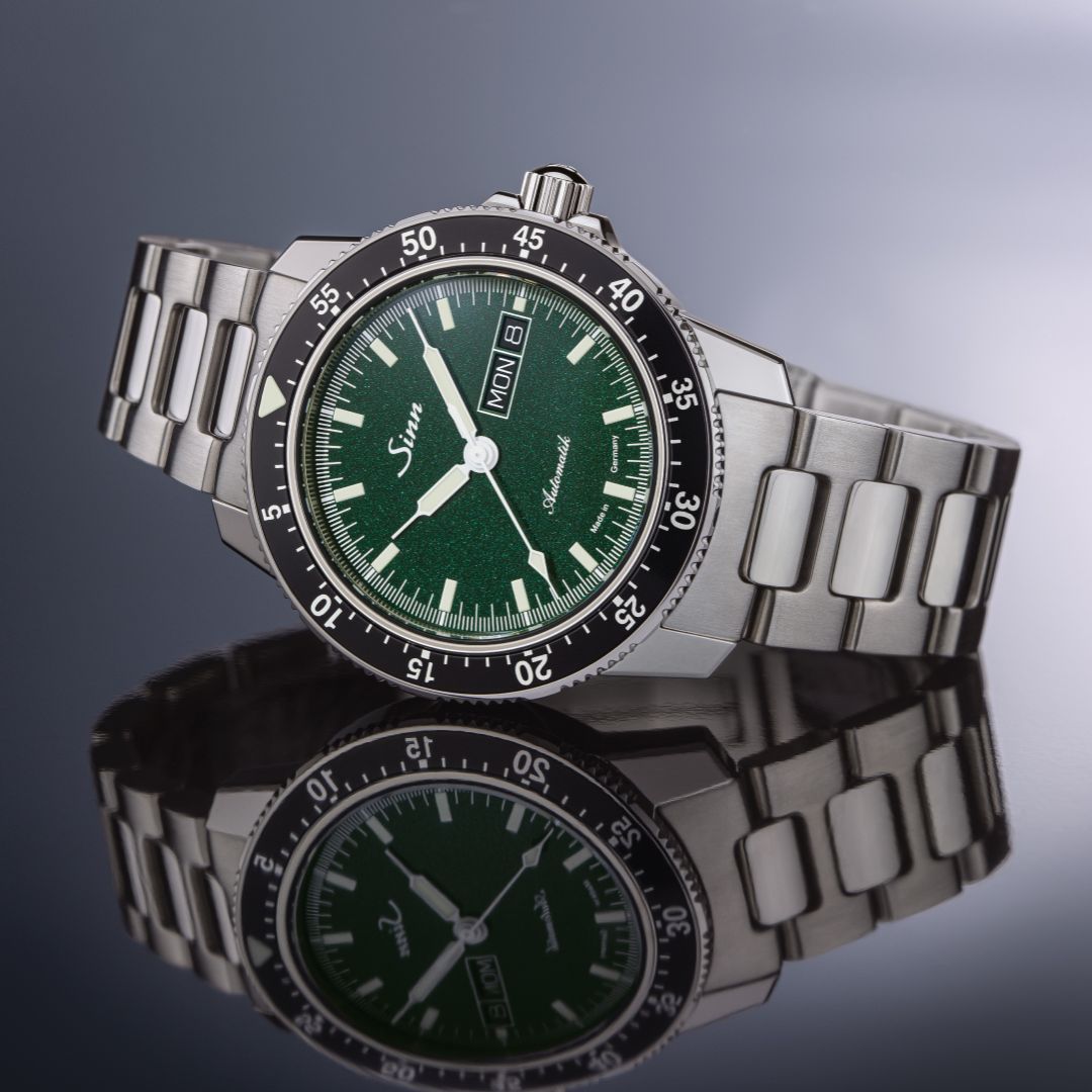 Claim Sinn 104 ST SA I MG Watch – Day & Date Functionality  | Exhibition caseback watch, mechanical artistry.