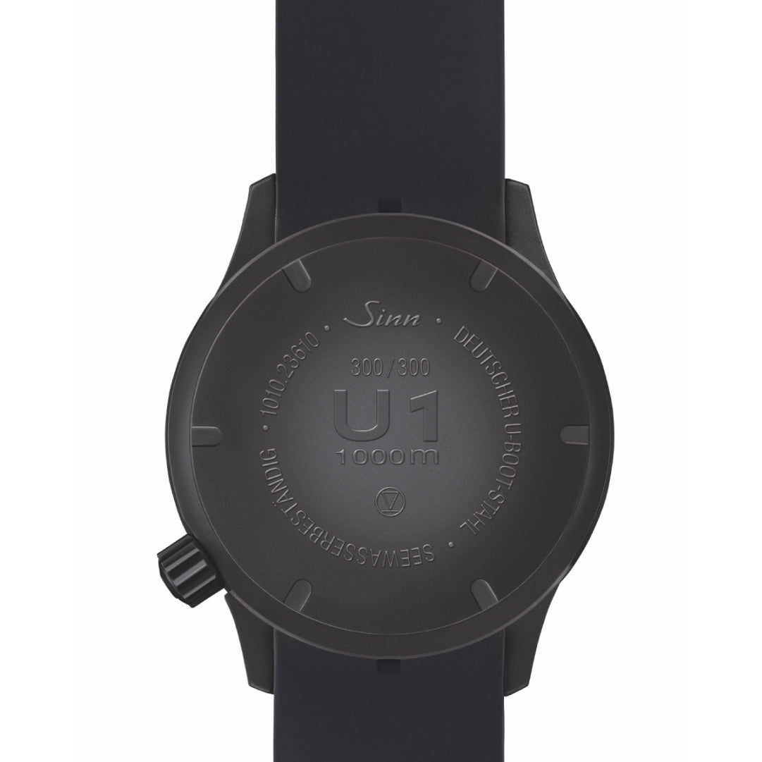 Sinn U1 S Mother-of-Pearl Watch – Closed Caseback for Maximum Seal | 1000m waterproof engineering, professional dive tool.