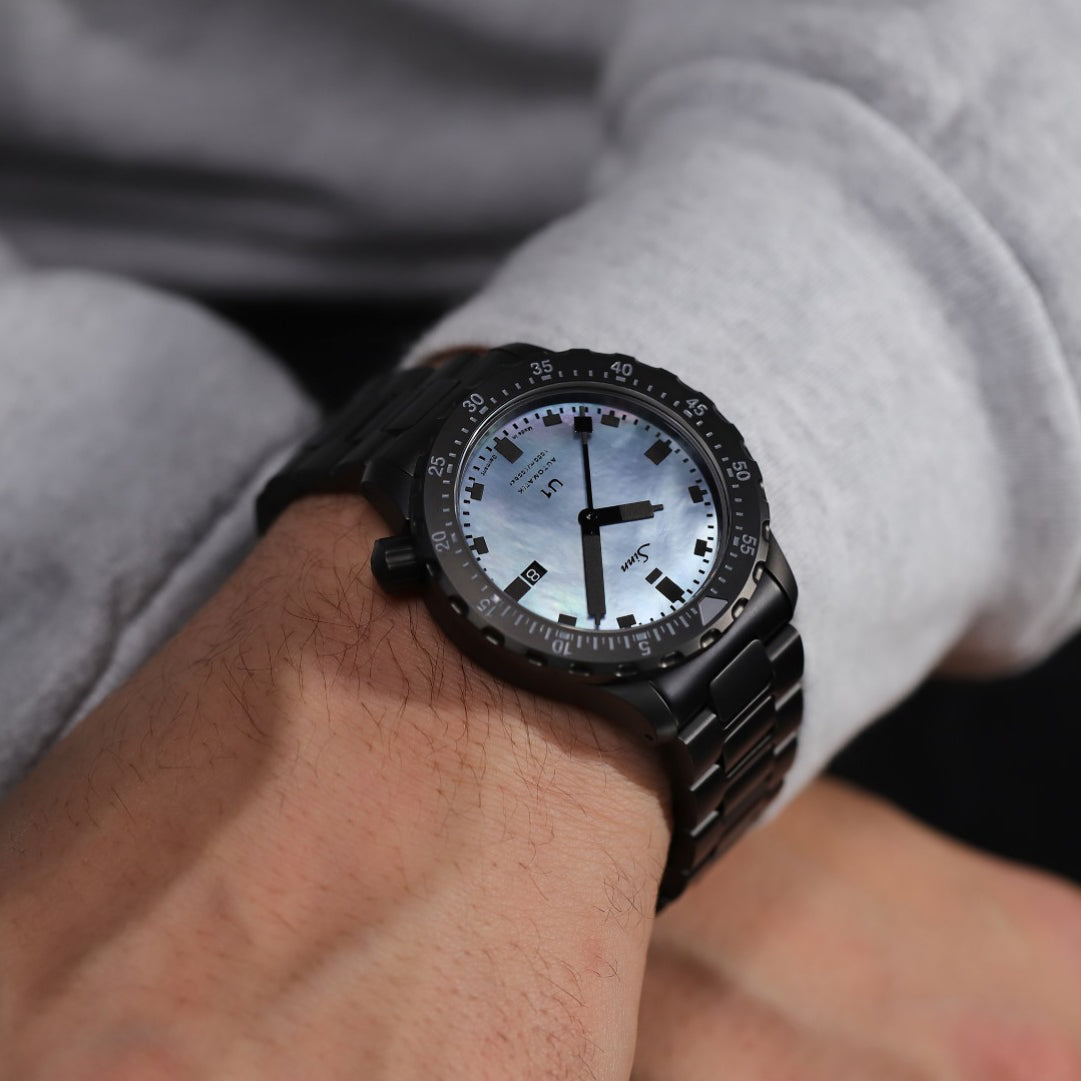 Order Sinn U1 S Mother-of-Pearl Watch – 1000m Waterproof for Saturation Diving | professional diving, extreme durability.